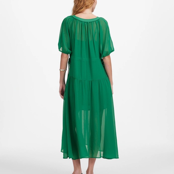 Madewell Sheer V-Neck Dolman Maxi Dress - Picture 5 of 6